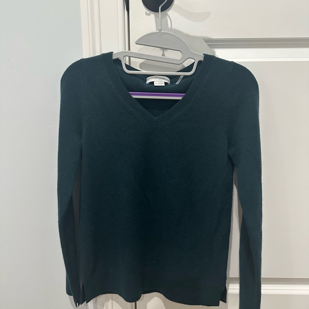 Christopher Fischer Cashmere Sweater Size XS Deep Green color.